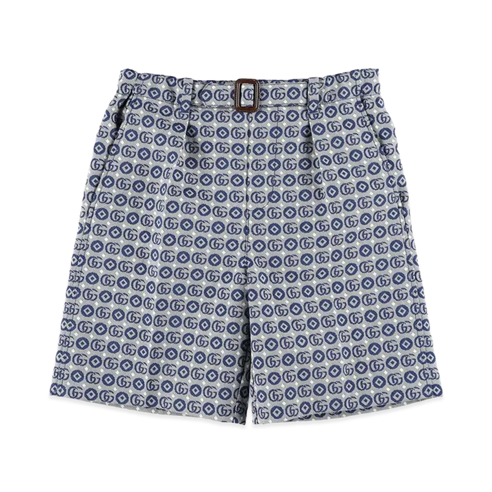 GUCCI Kids 'gg' Bermuda Shorts "Blue"
