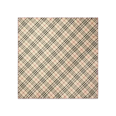 Burberry Check Silk Scarf "Stone"