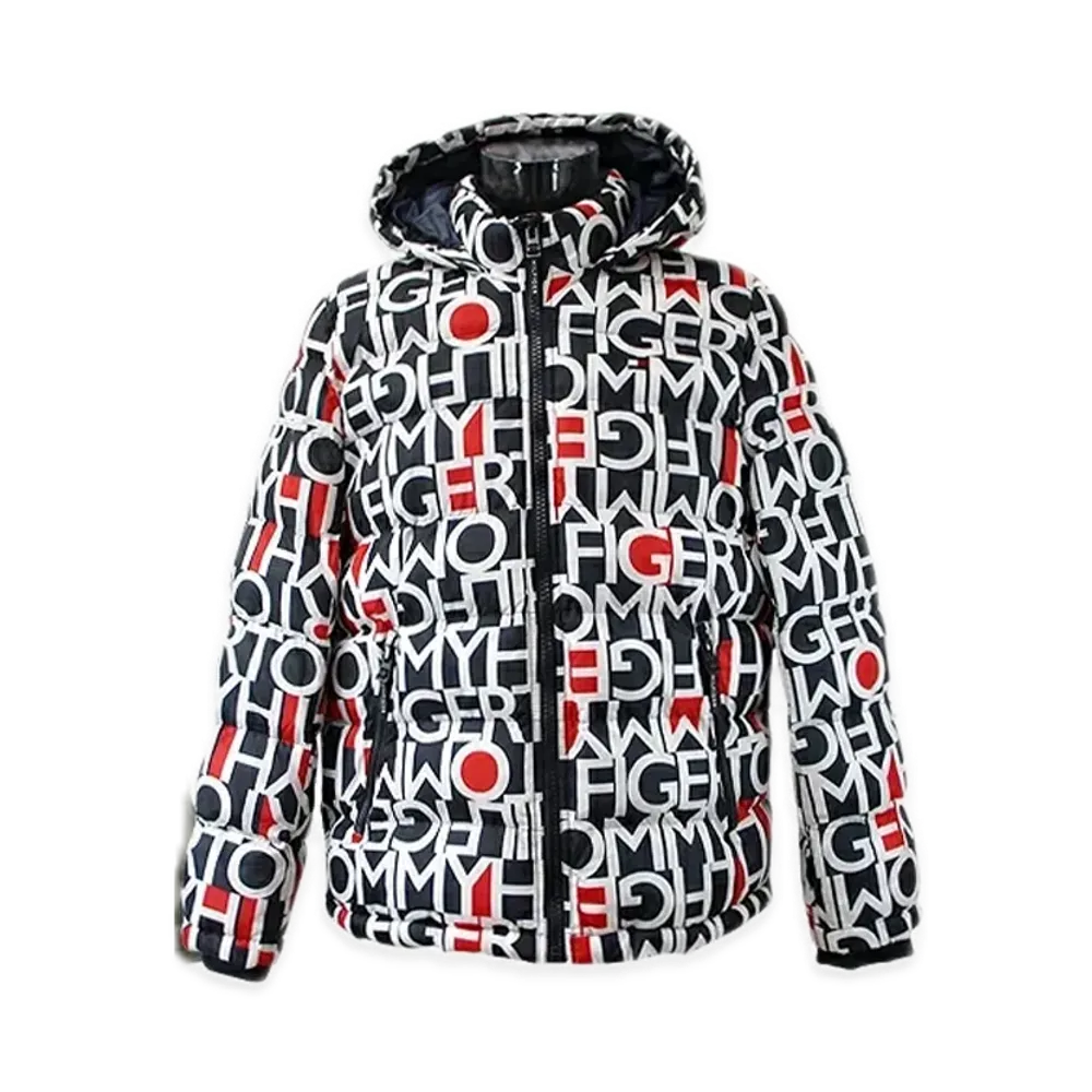 TOMMY HILFIGER Nylon Hooded Puff Blouson "Lo1"