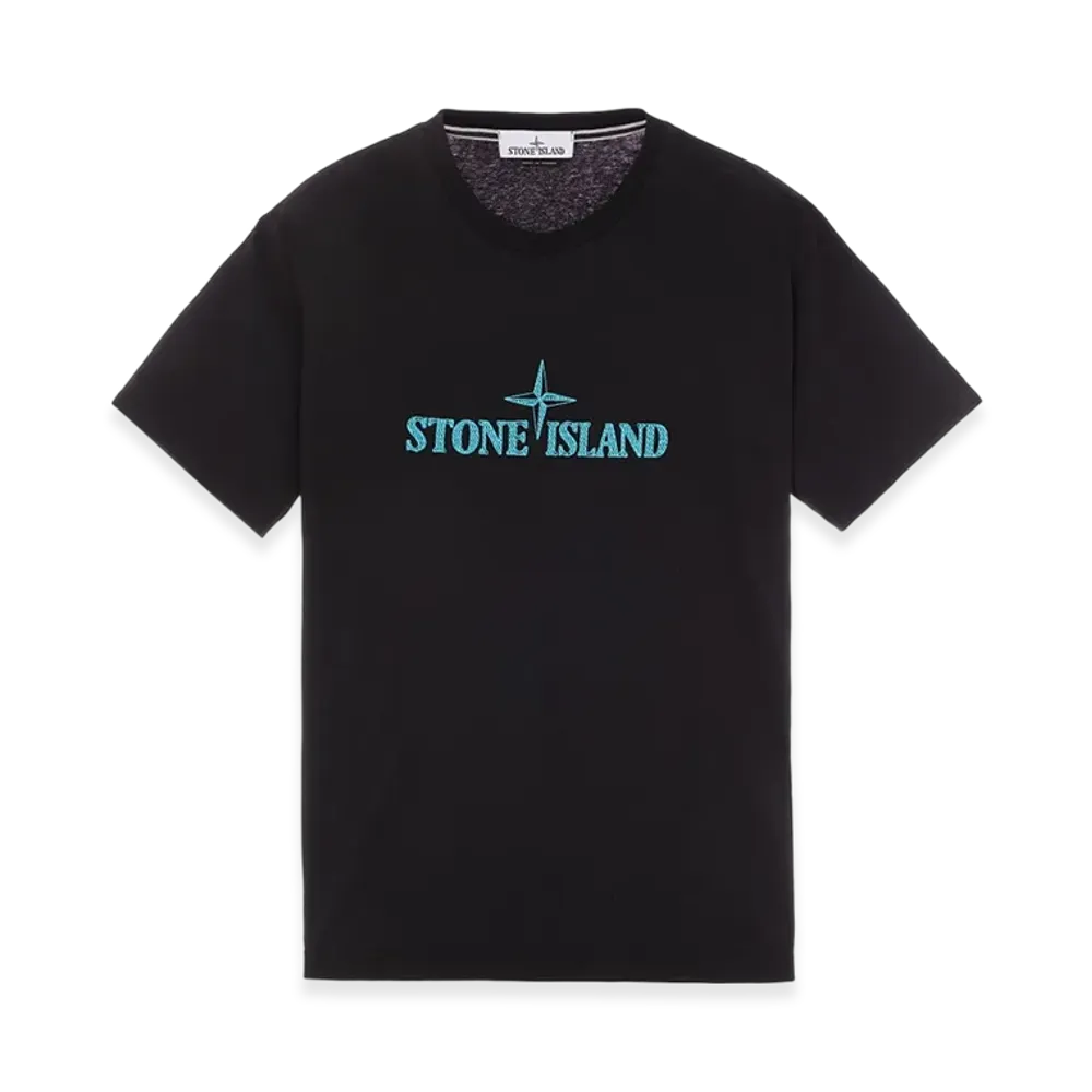 Stone Island 21579 Stitches Two Embroidery T-Shirt - 23SS "Black"