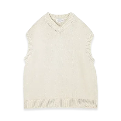 STUDIO NICHOLSON Knit Vest Spun "Dove"