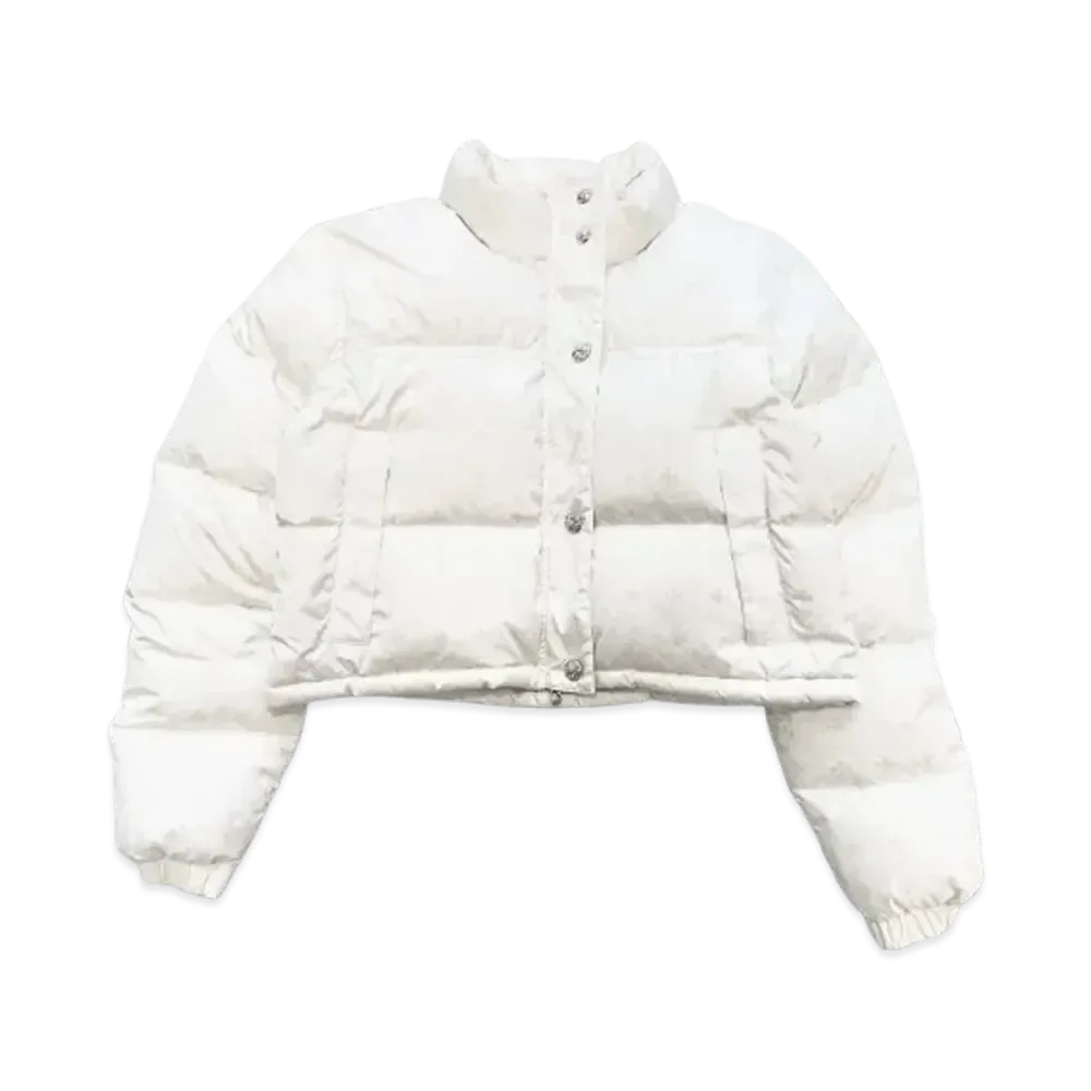 Chrome Hearts Cropped CH Plus Stiff Down Jacket "White"