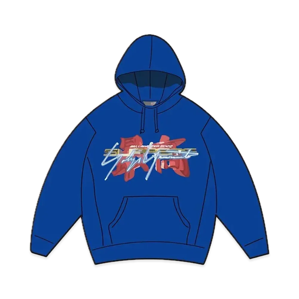 Supreme x Yohji Yamamoto TEKKEN Hooded Sweatshirt "Royal"