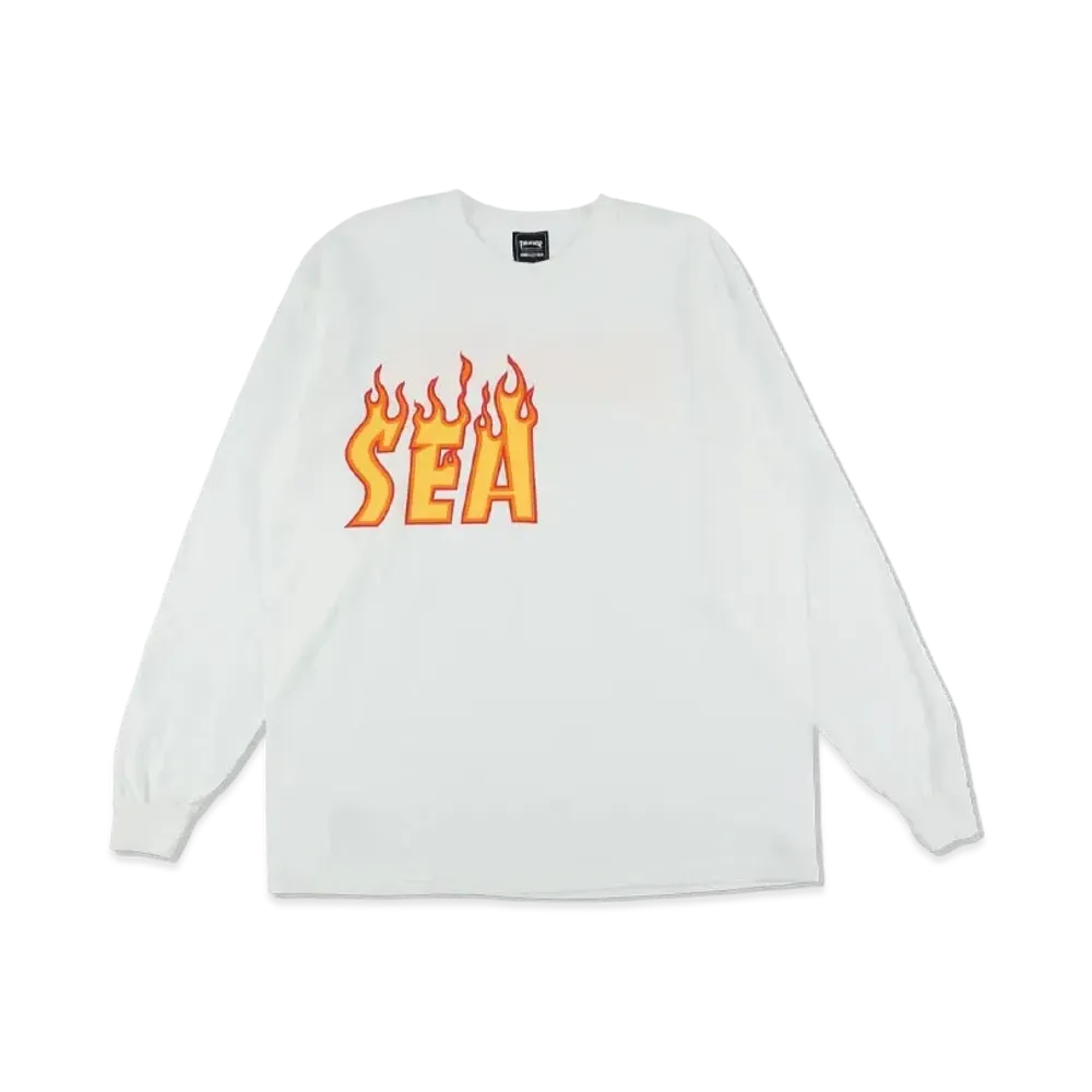 WIND AND SEA x THRASHER L/S Tee 2 "White"