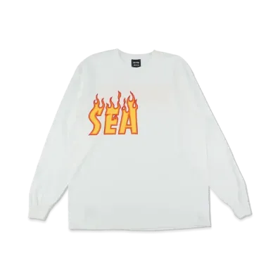 WIND AND SEA x THRASHER L/S Tee 2 "White"