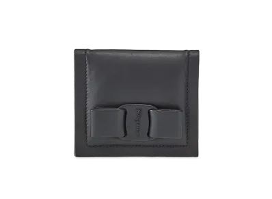 Salvatore Ferragamo Viva Bow Compact Wallet "Black"