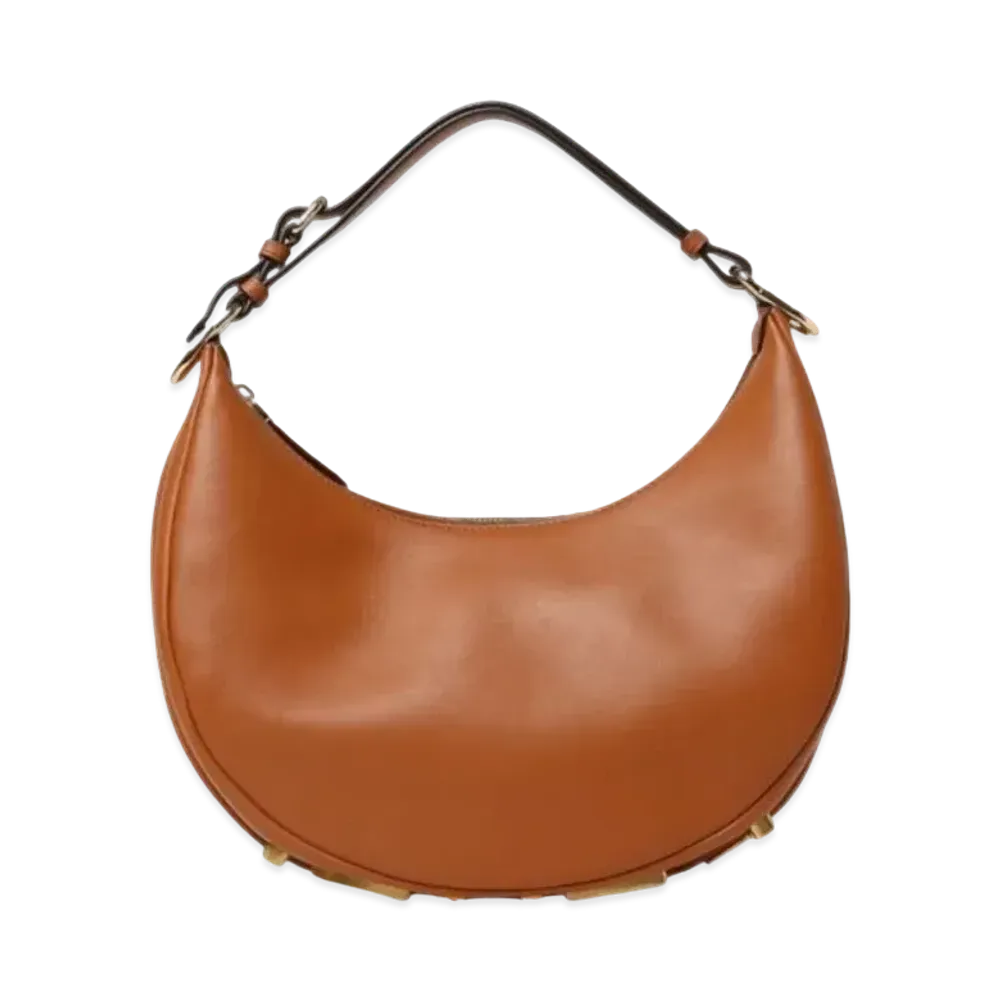 FENDI Graphy Small Leather Bag "Brown"