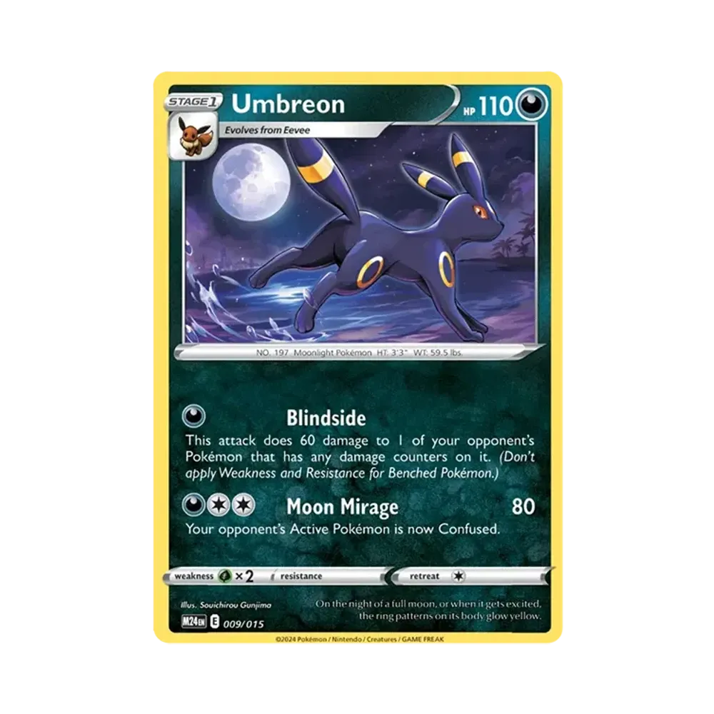 ブラッキー [M24 EN 009/015]【英語版】(スカーレット&バイオレット「マクドナルド 2025 ドラゴンディスカバリー」)