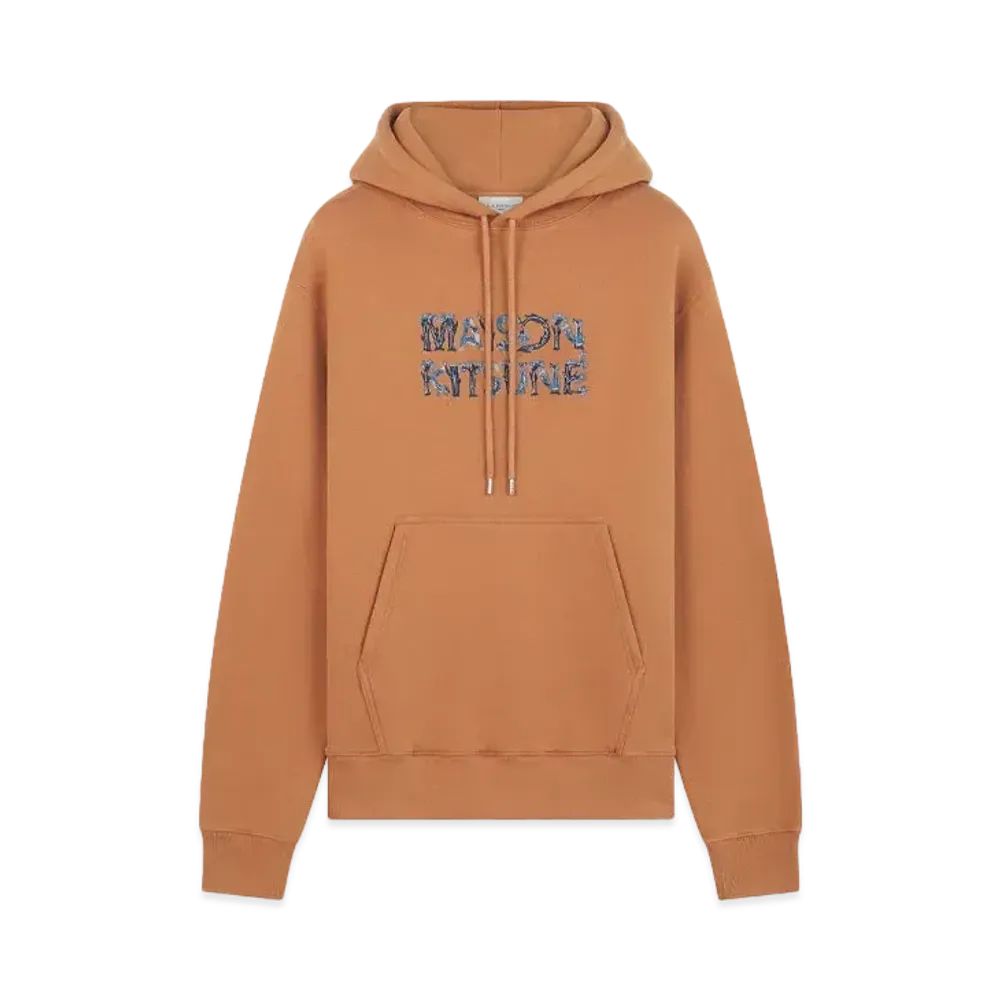 Maison Kitsune Woodland Alphabet Comfort Hoodie "Sequoia"