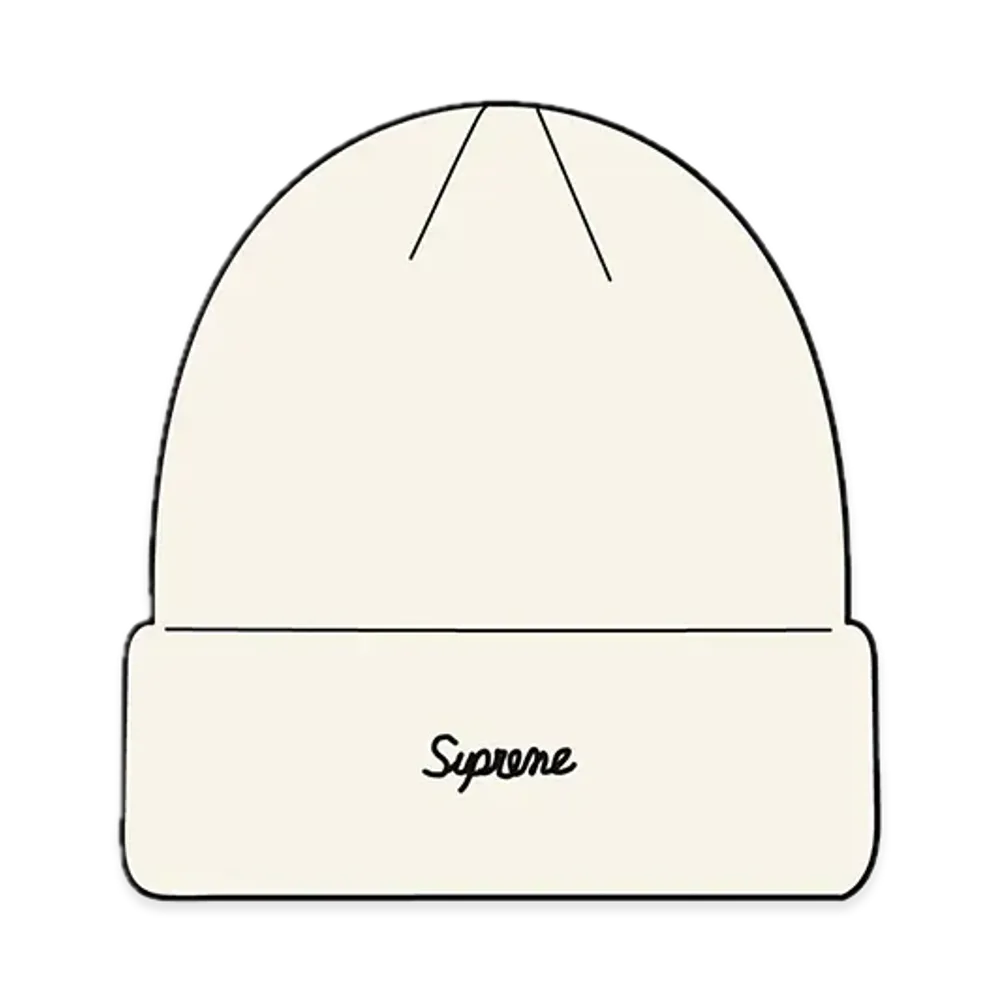 Supreme Loose Gauge Beanie 2 "White" (21FW)