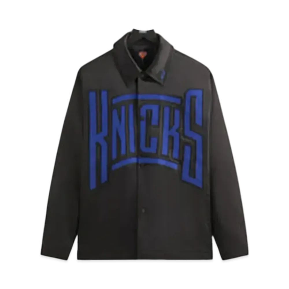 Kith x New York Knicks Snap Front Coaches Jacket "Black"