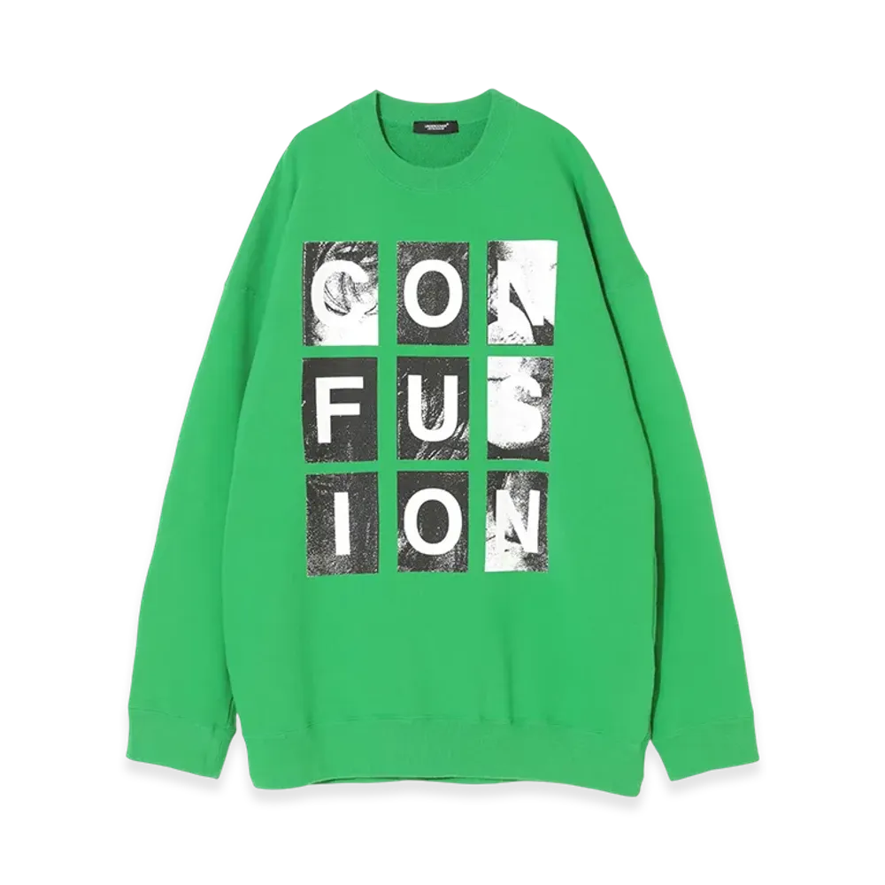 UNDERCOVER Cotton Sweat Big Pullover "L.Green"