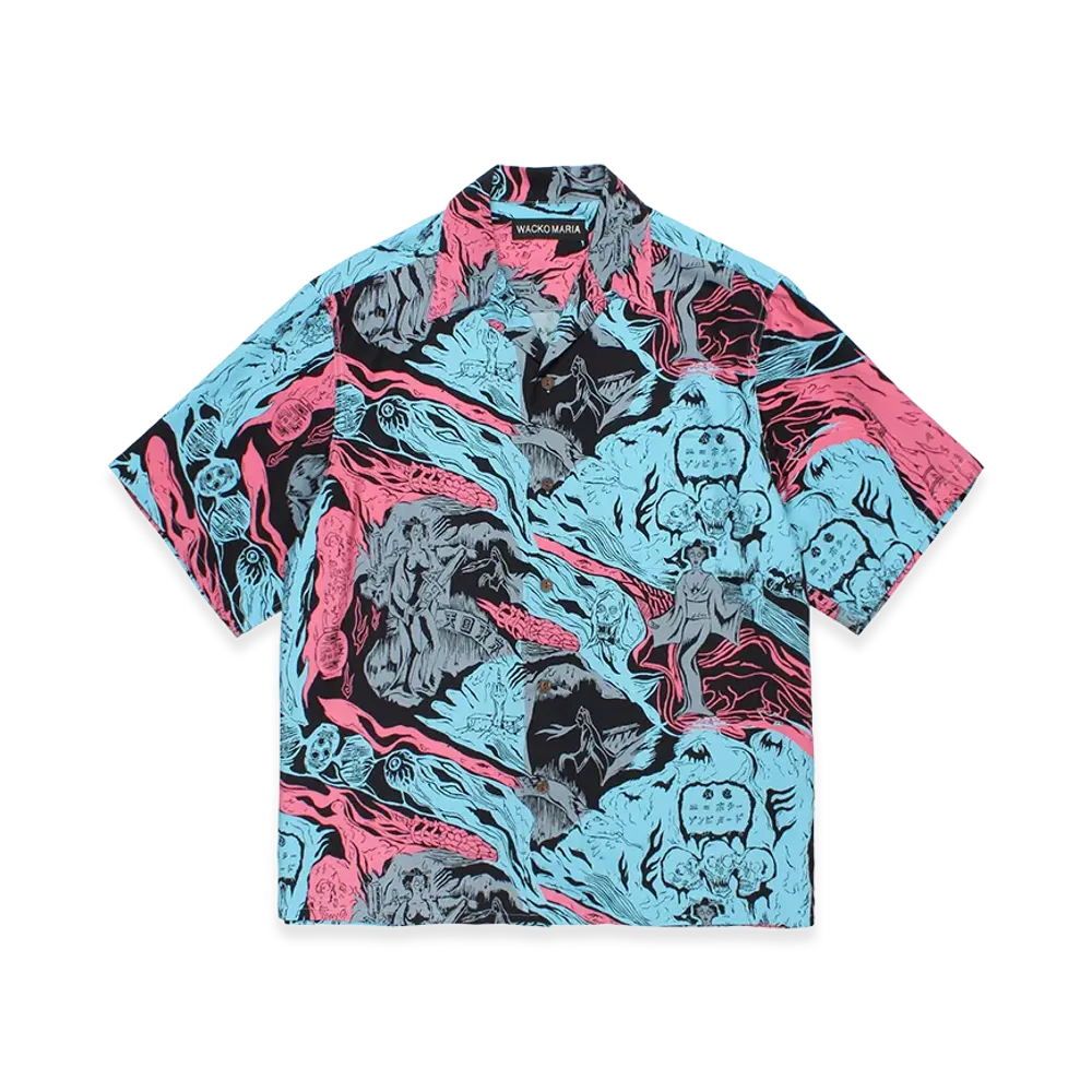 WACKO MARIA Hawaiian Shirt "Blue"