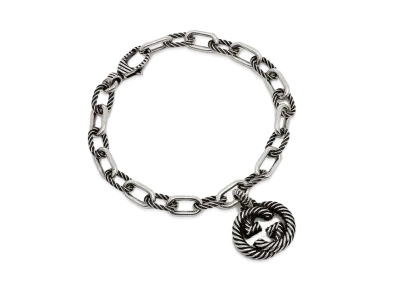 GUCCI Silver Bracelet With Interlocking G
