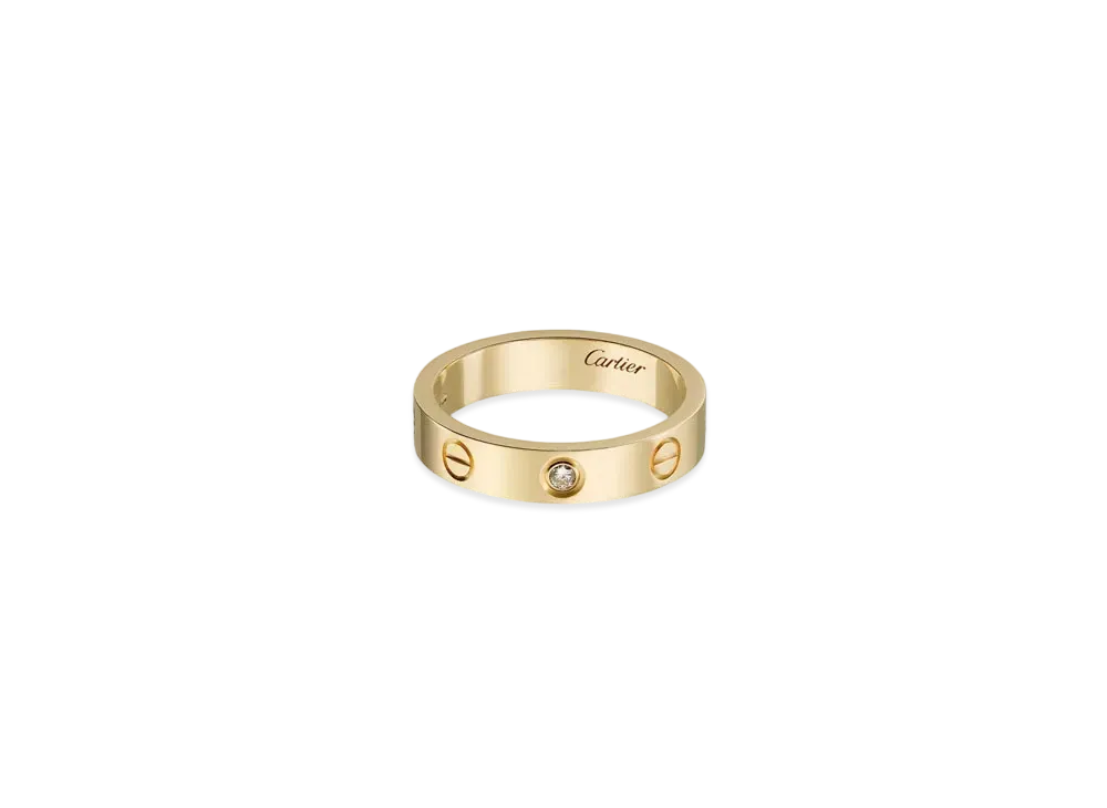 Cartier Love Wedding Band, 1 Diamond