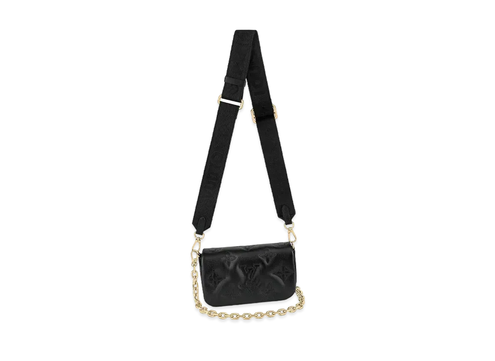 Louis Vuitton Wallet on Strap Bubblegram Monogram "Noir"