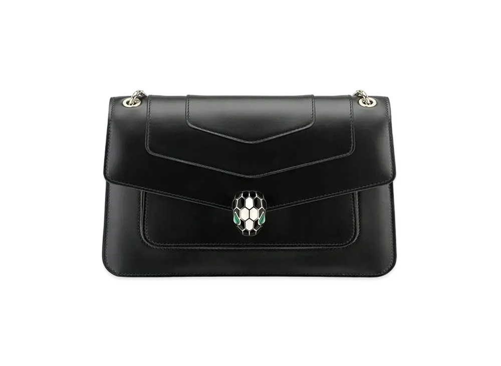 BVLGARI Serpenti Forever Shoulder Bag "Black"