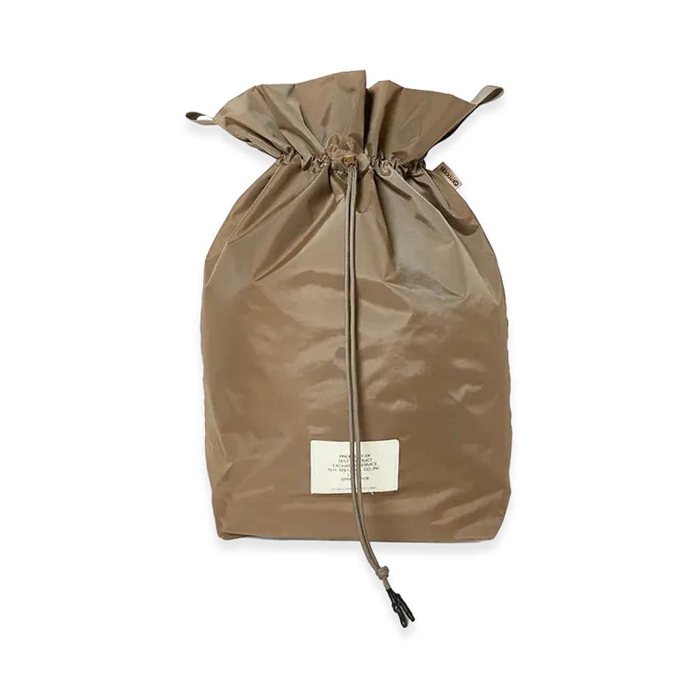 N.HOOLYWOOD TEST PRODUCT EXCHANGE SERVICE N.Hoolywood Tpes × Outdoor Products / Drawstring Bag(Large) "Beige"