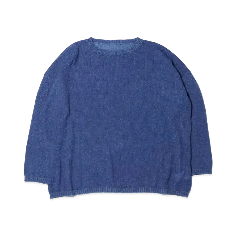 atmos pink Loose Mohair Knit Pullover "Blue"