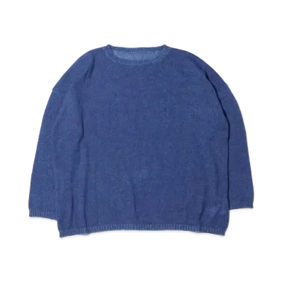 atmos pink Loose Mohair Knit Pullover "Blue"
