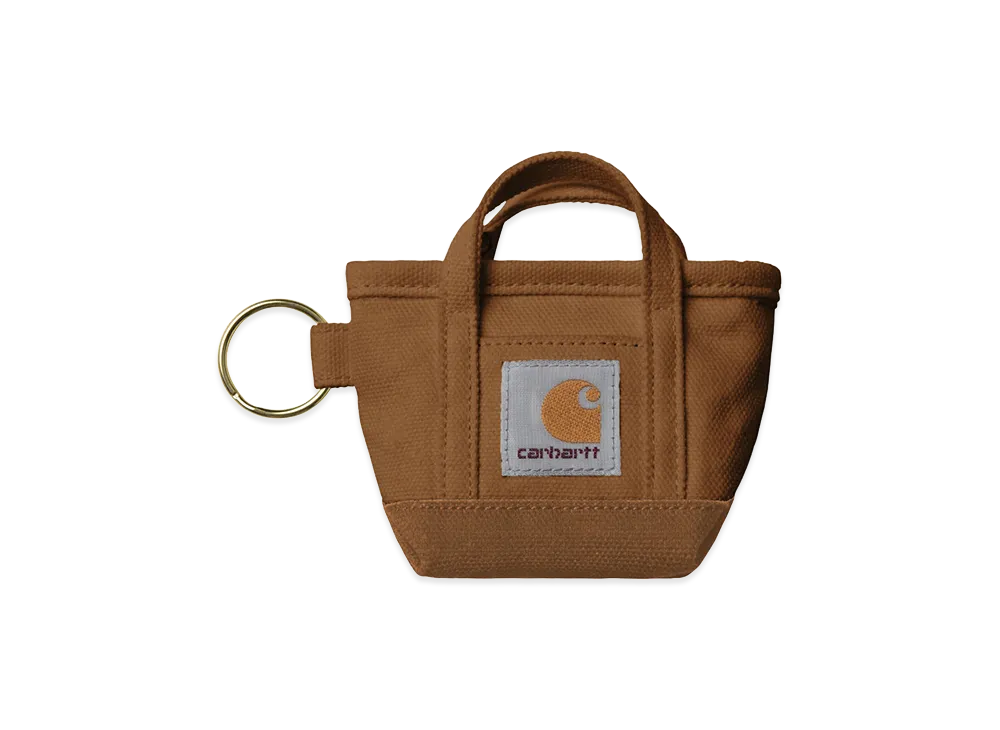 Carhartt WIP Mini Tote Bag Keychain "Hamilton Brown"