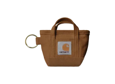 Carhartt WIP Mini Tote Bag Keychain "Hamilton Brown"