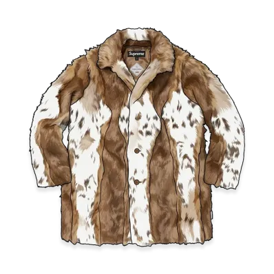Supreme Lynx Faux Fur WINDSTOPPER Overcoat "Tan"