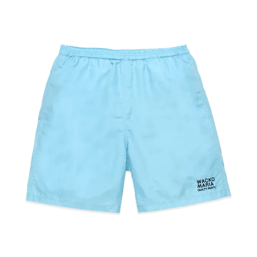 WACKO MARIA Nylon Board Shorts "Light Blue"
