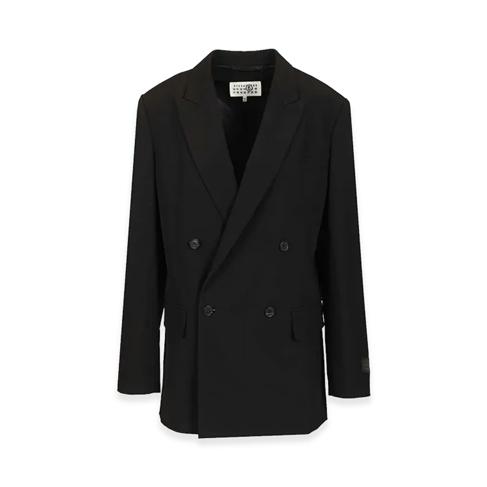 MM6 Maison Margiela Women's Double-Breasted Blazer "Black"