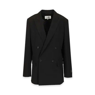 MM6 Maison Margiela Women's Double-Breasted Blazer "Black"