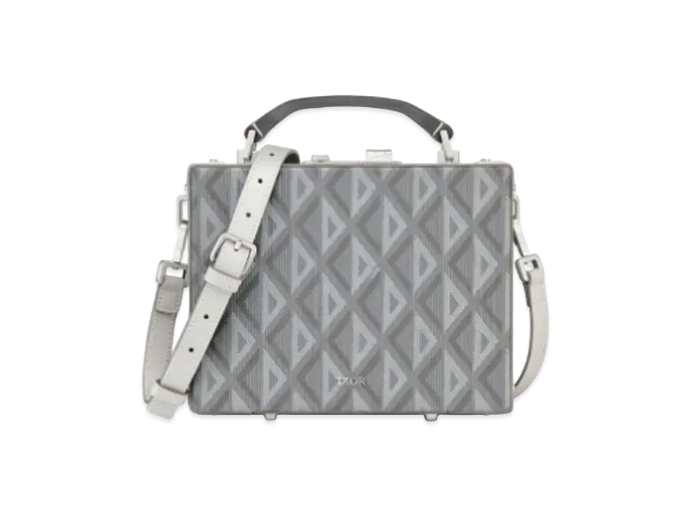 Dior Dior Lock Case CD Diamond Canvas "Gray"