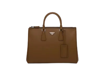 PRADA Saffiano Leather Prada Galleria Bag "Brown"