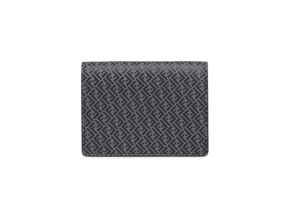 FENDI Wallet Leather Triple Fold Wallet "Black"