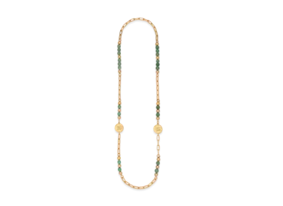 Dolce&Gabbana Sautoir Necklace With Coins and Spheres "Gold"