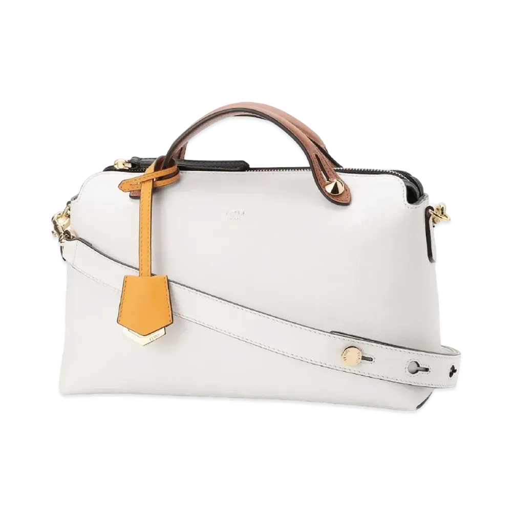 FENDI By The Way Midyam Leather Boston Bag "TruFFle"