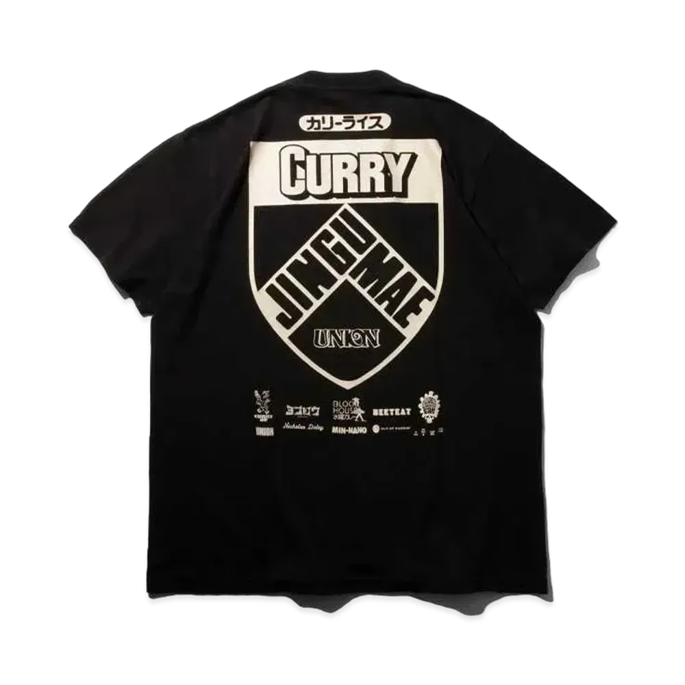 UNION x Jingumae Curry Connection POSSE TEE "Black"
