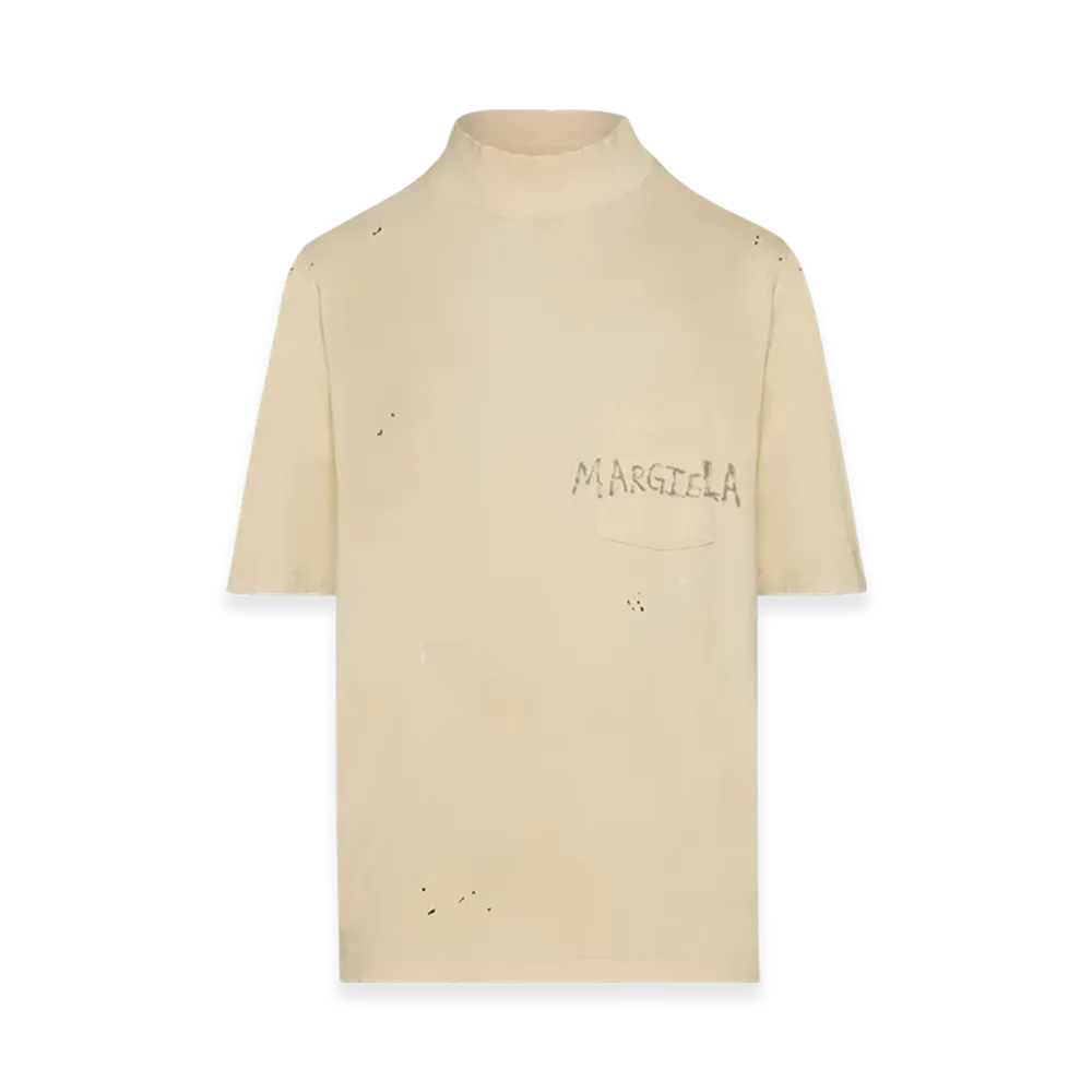 Maison Margiela Men's High Neck T-Shirt "White"