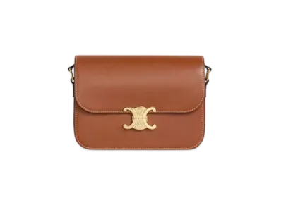 CELINE Classique Triomphe Bag in Natural Calfskin "Tan"