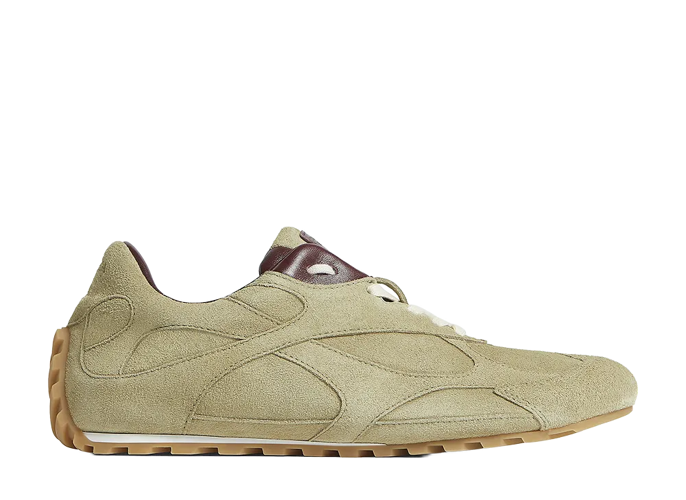 Bottega Veneta Women's Orbit Flash Sneakers "Travertine/Deep Mahogany"
