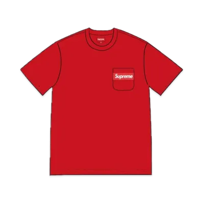 Supreme Mesh Stripe Pocket Tee "Red"