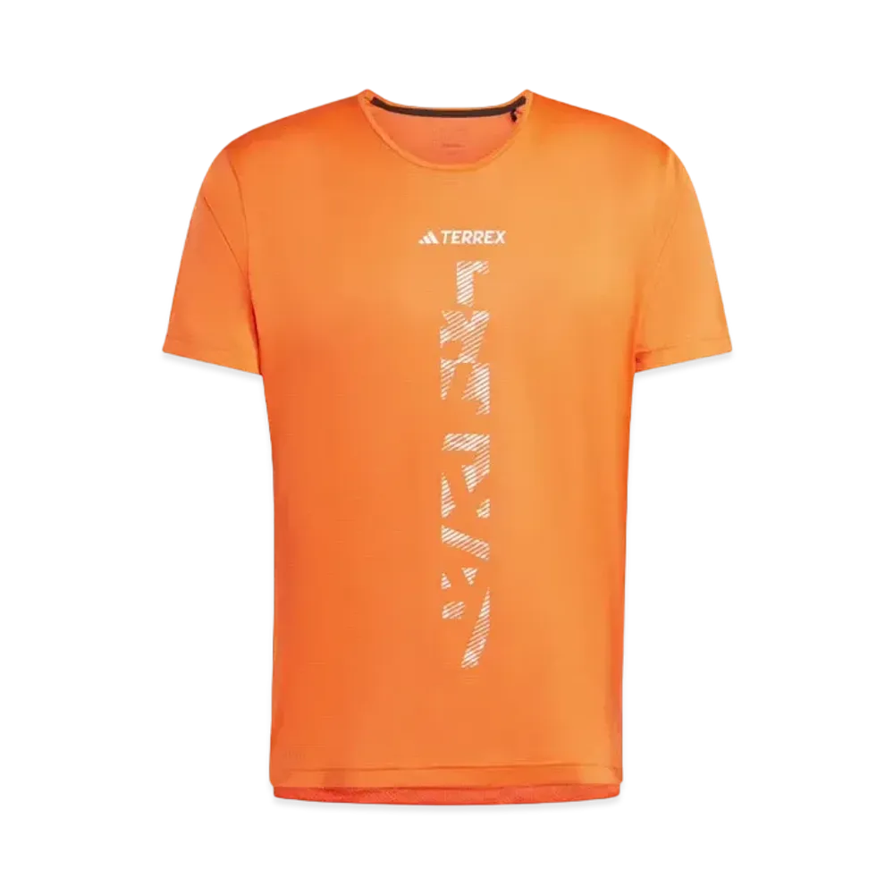 adidas Telex Agravik Trail Running T-Shirt "Semi Impact Orange/White"