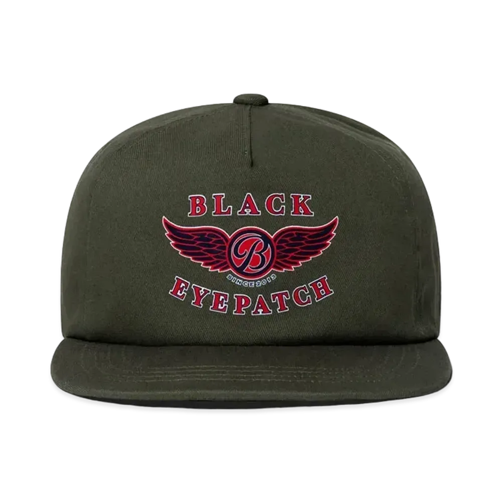 BlackEyePatch Wing B Logo Cap "Olive"