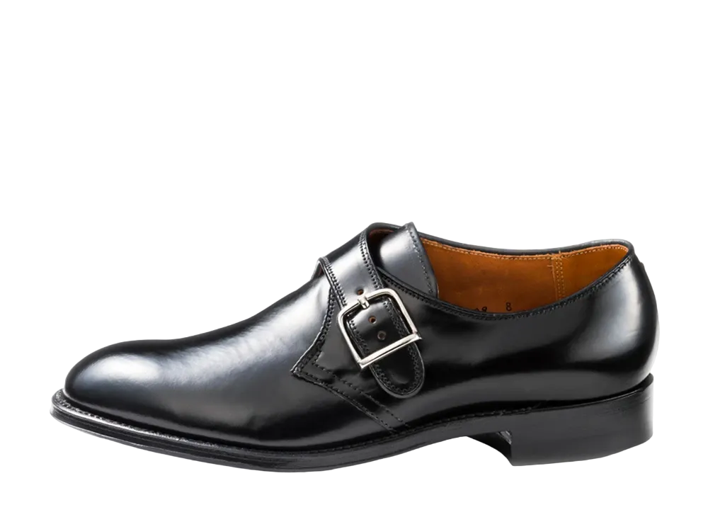 ALDEN Monk Strap Modified Shell Cordovan "Black" 1879 D Single Leather Sole