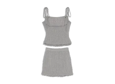 ANDMARY Women's Daisy Shirring Set Up "Gray"