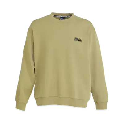 FIRST DOWN LOGO CREW SWEAT "Taupe"