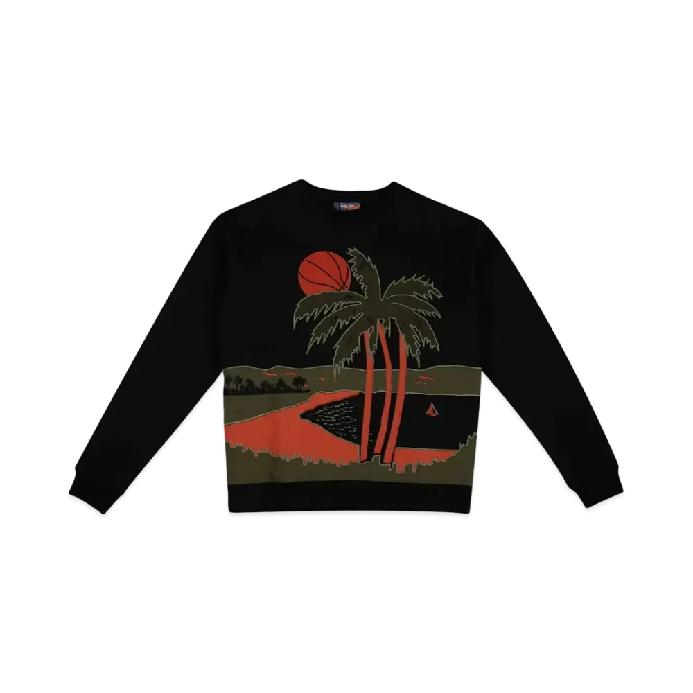 Just Don The Islanders Palm Crewneck "Black"