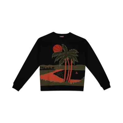 Just Don The Islanders Palm Crewneck "Black"