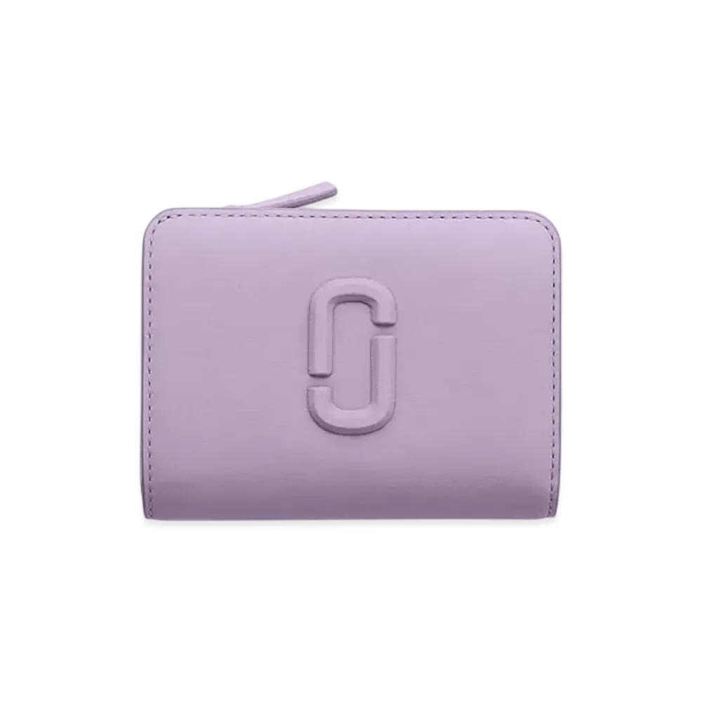 Marc Jacobs The Leather Covered J Marc Compact Wallet Mini "Lilac"