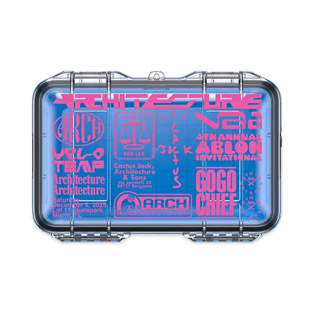 Travis Scott Cactus Jack x Virgil Abloh Archive x Architecture Invitational Case "Clear"