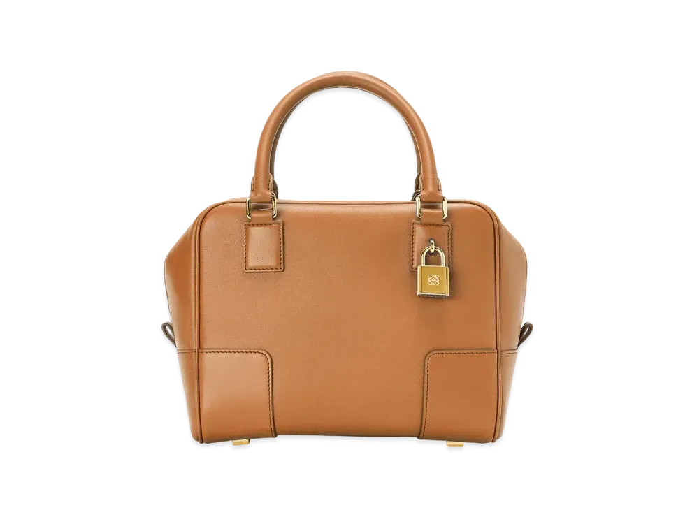 LOEWE Amazona 19 Square Bag In Nappa Calfskin "Warm Desert"